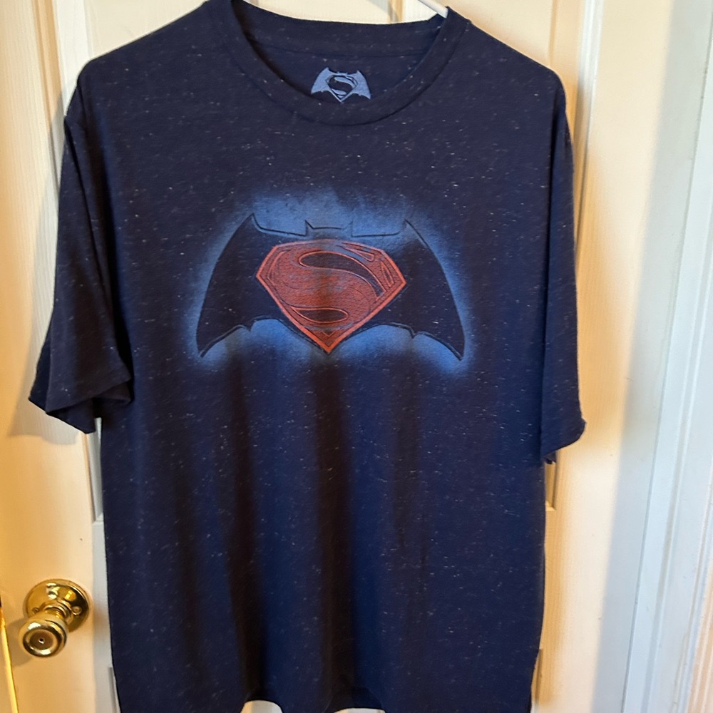 2 DC Comics Superhero T-Shirts (Batman & Superman)